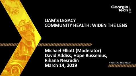 Thumbnail for entry David Addiss, Hope Bussenius, Rihana Nesrudin, Michael Elliott - Community Health: Widen the Lens