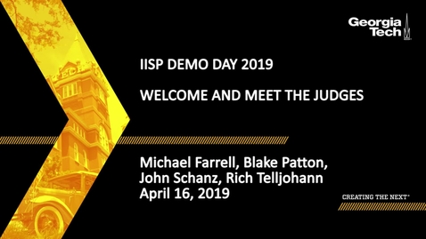 Thumbnail for entry Cybersecurity Demo Day Welcome and Meet the Judges