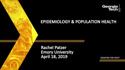 Thumbnail for entry Rachel Patzer - Epidemiology &amp; Population Health