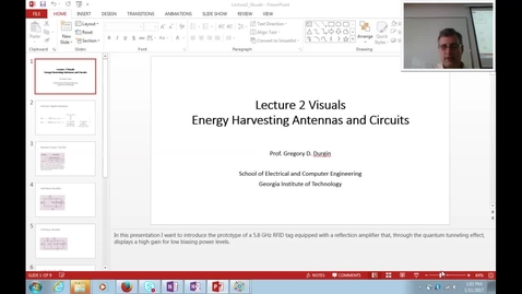 Thumbnail for entry ECE8813(02): Antennas in Circuits for Communications and Energy Harvesting