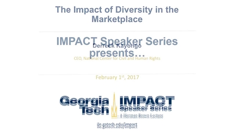 Thumbnail for The Impact of Diversity in the Marketplace - Derreck Kayongo