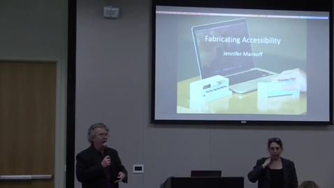 Thumbnail for GVU Distinguished Alum Brownbag Speaker: Fabricating Accessibility