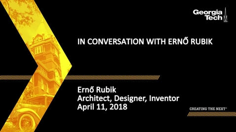 Thumbnail for entry In Conversation with Ernő Rubik - Ernő Rubik
