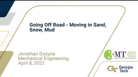 Thumbnail for entry Jonathan Gosyne - Going Off Road- Moving in Sand, Snow, Mud