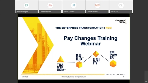 Thumbnail for Edited - OneUSG Connect Pay Changes Webinar