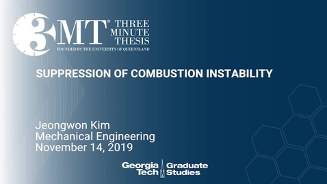 Thumbnail for entry Jeongwon Kim - Suppression of Combustion Instability