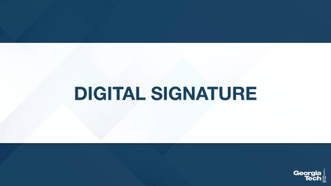 Thumbnail for Digital Signature