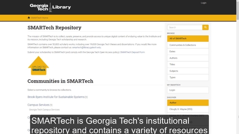 Thumbnail for SMARTech Research Tutorial