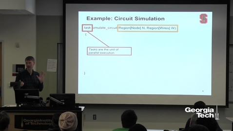Thumbnail for Legion — Programming Heterogeneous, Distributed Parallel Machines - Alex Aiken