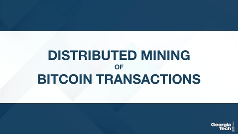 Thumbnail for Distributed Mining of Bitcoin Transactions