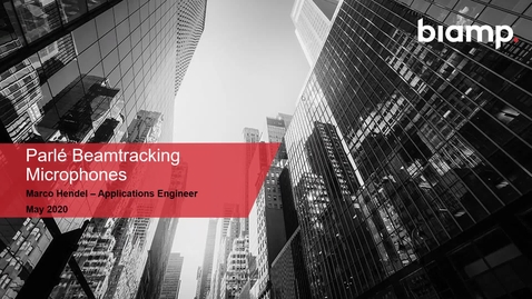 Thumbnail for Parlé Beamtracking Microphones  with Marco Hendel
