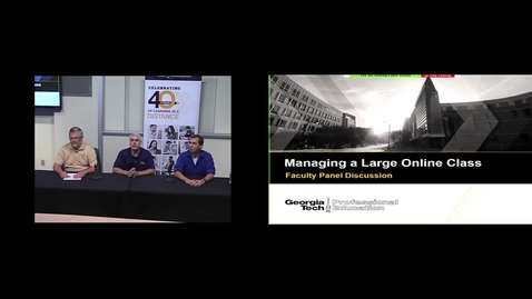 Thumbnail for Managing a Large Online Class