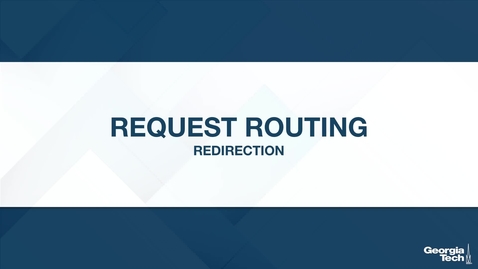 Thumbnail for Request Routing: Redirection