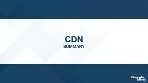 Thumbnail for CDN: Summary