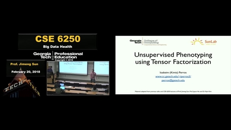 Thumbnail for entry Unsupervised Phenotyping using Tensor Factorization - Ioakeim Perros