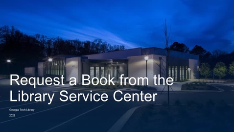 Thumbnail for How to request a library book