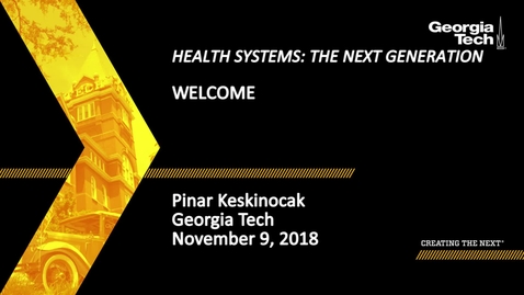 Thumbnail for Pinar Keskinocak - Welcome
