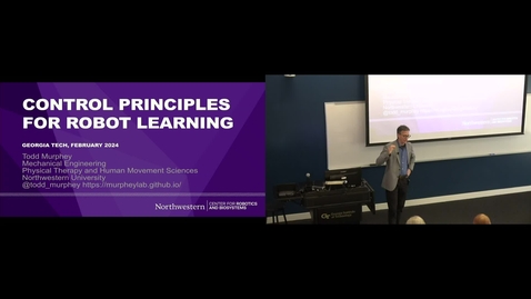 Thumbnail for Todd Murphey - Control Principles for Robot Learning