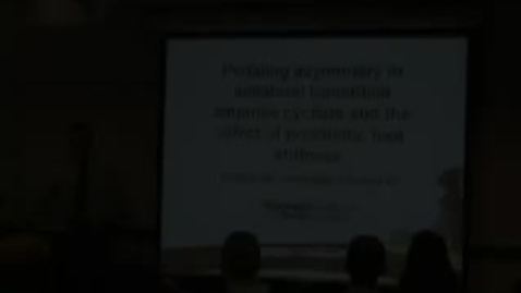 Thumbnail for entry W. Lee Childers - Pedaling Asymmetry in Unilateral Transtibial Amputee Cyclists and the Effect of Prosthetic Foot Stiffness