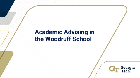 Thumbnail for M1: Advising in the Woodruff School