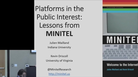 Thumbnail for entry Platforms in the Public Interest: Lessons from Minitel