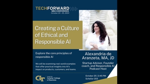 Thumbnail for TechForward MBA Conference 2024 - Ethical and Responsible AI Workshop