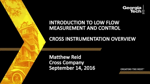 Thumbnail for Cross Instrumentation Overview, Matthew Reid
