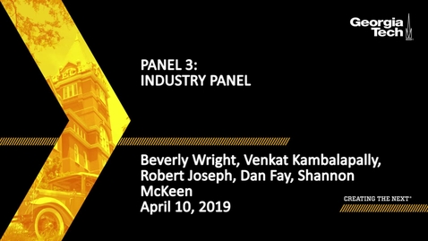 Thumbnail for entry 2019 SBDH All Hands Meeting - Panel 3: Industry Panel