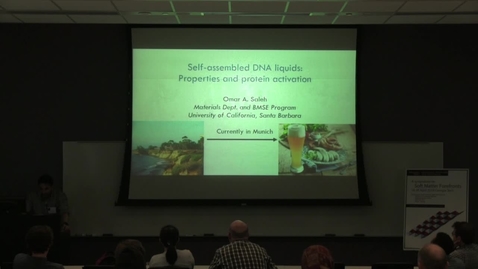 Thumbnail for Self–assembled DNA liquids: Properties and protein activation - Omar Saleh