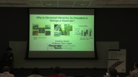 Thumbnail for entry Why is Structural Hierarchy So Prevalent in Biological Materials? - Jonathan Michel