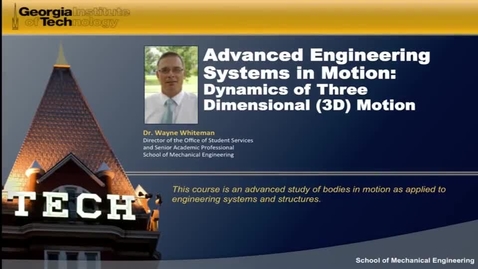 Thumbnail for entry Advanced Engineering Systems in Motion First Video