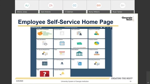 Thumbnail for Introduction To Employee Self Service -- ESS Home Page: Important Buttons