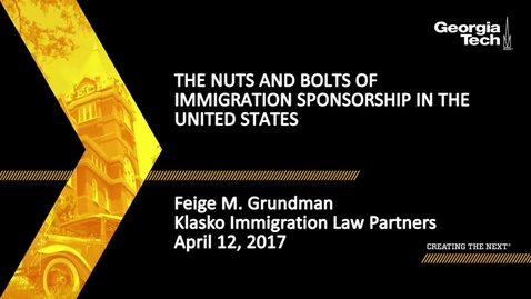 Thumbnail for The Nuts and Bolts of Immigration Sponsorship in the U.S - Feige Grundman