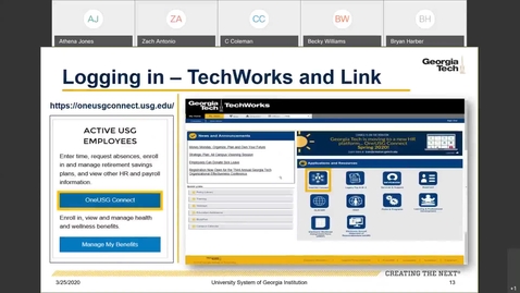 Thumbnail for Introduction To Employee Self Service -- Getting Started in OneUSG Connect