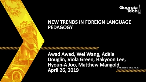 Thumbnail for entry New Trends in Foreign Language Pedagogy