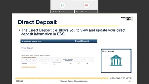 Thumbnail for Introduction to Employee Self-Service and Faculty Self-Service -- ESS Tiles: Financial Information