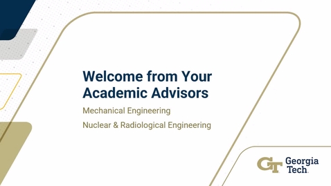 Thumbnail for M1: Academic Advisor Welcome