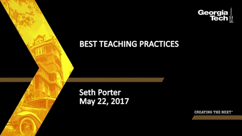 Thumbnail for Best Teaching Practices - Seth Porter