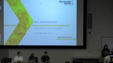 Thumbnail for GT Lorraine Information Session 2/23/17