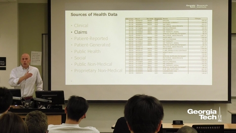 Thumbnail for entry Precision Medicine at Georgia Tech: Introduction to the Health Data Analytics Platform - Jon Duke