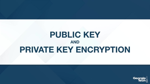 Thumbnail for entry Public Key and Private Key Encryption