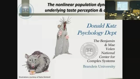Thumbnail for Donald B. Katz - The Nonlinear Population Dynamics Underlying Taste Perception and Action