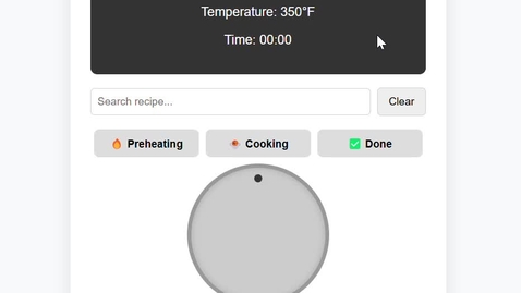 Thumbnail for Oven Interface (Video Prototype)