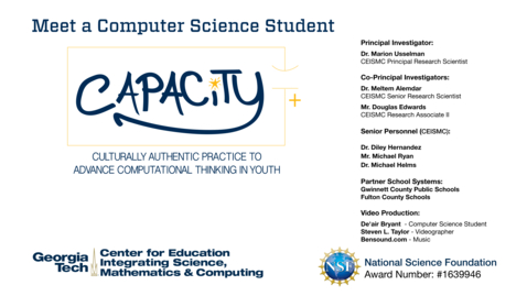 Thumbnail for De'aira Bryant - Meet a Computer Science Student