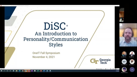 Thumbnail for entry DiSC - An Introduction to Personality_Communication Styles