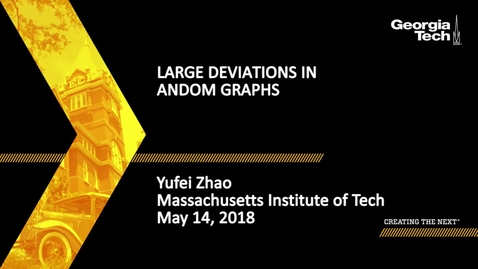 Thumbnail for Large deviations in random graphs - Yufei Zhao
