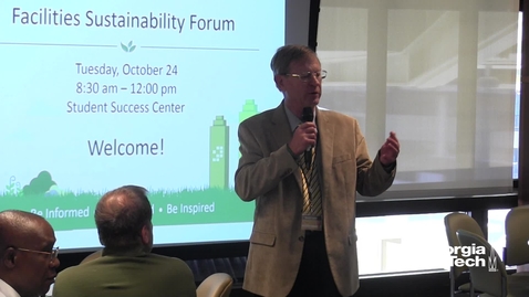 Thumbnail for entry Facilities Sustainability Forum Welcome Address - Chuck Rhode