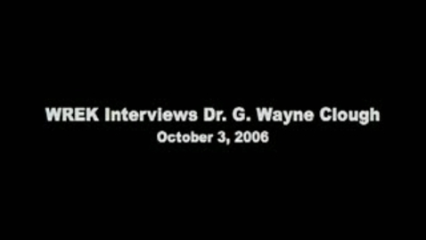 Thumbnail for G. Wayne Clough, Brett Ryan - WREK Interview