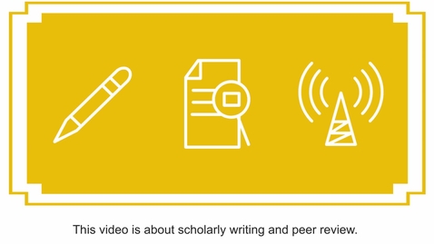 Thumbnail for entry Overview of peer review
