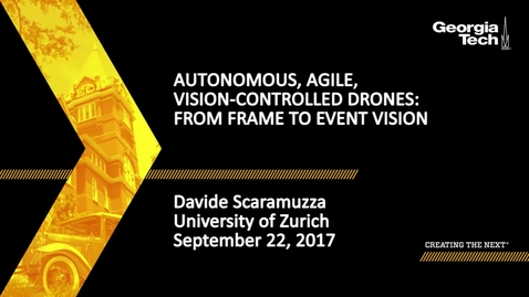 Thumbnail for Autonomous, Agile, Vision-controlled Drones: From Frame to Event Vision - Davide Scaramuzza